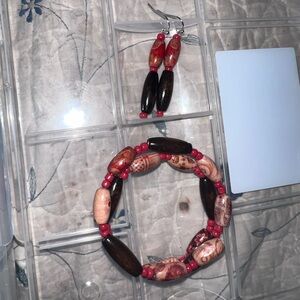 Handmade bracelet & earrings set